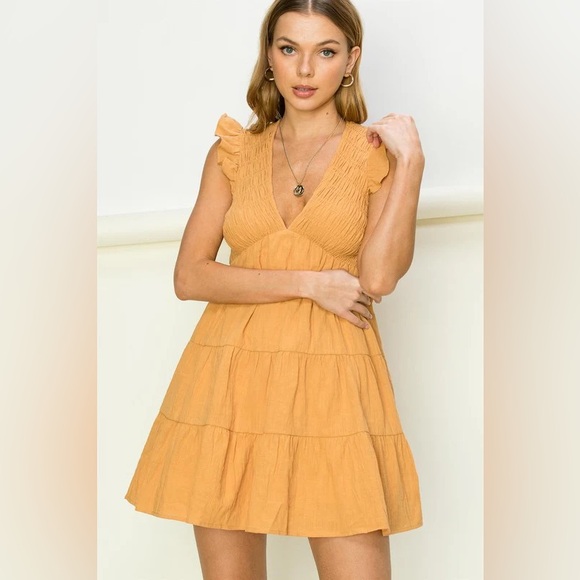 Orange boutique dress - Picture 1 of 4